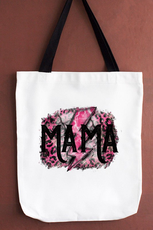 Pink Black Mama Graphic Tote Bag