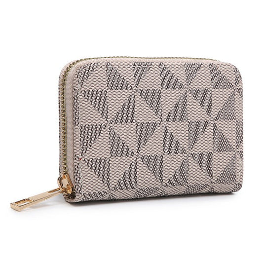 Monogram Zip Around Accordion Wallet