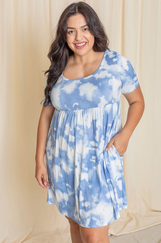 Plus Cloud Tie Dye Midi Dress – Masha's Corner Boutique