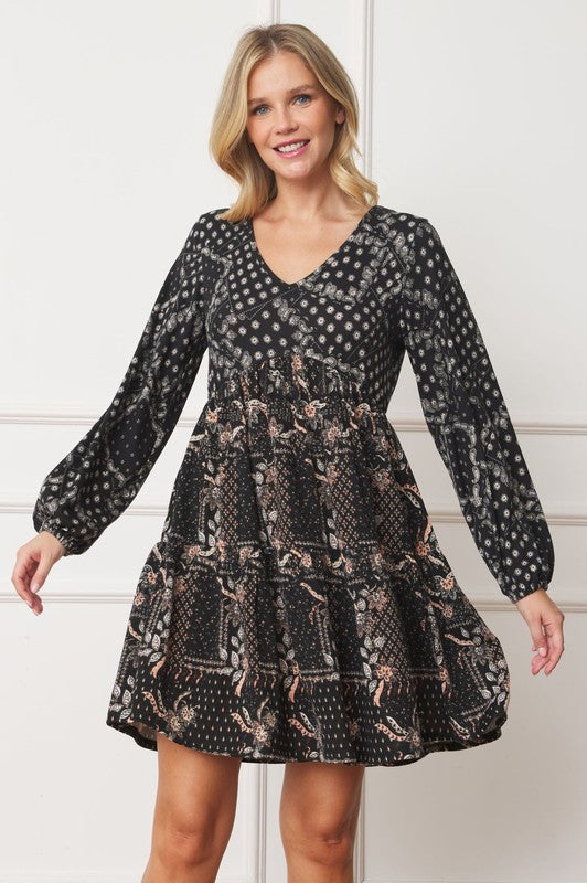 peasant sleeve midi dress Plus Surplice Peasant Sleeve Midi Dress – Masha's Corner Boutique