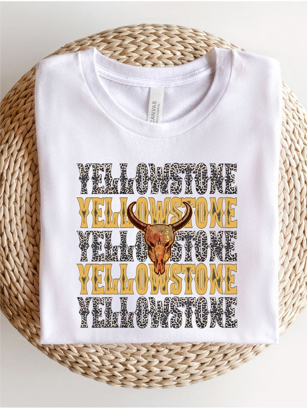 Yellowstone Stacked Leopard Boutique Style Tee