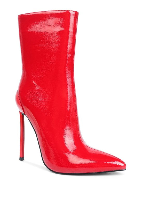 Mercury Patent High Heeled Ankle Boot