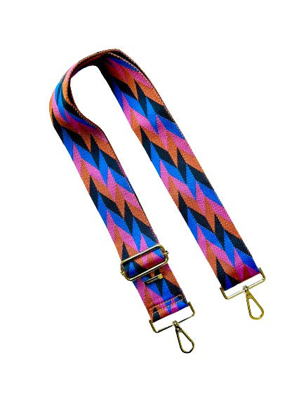 Geometric Guitar Purse Bag Strap - 8 colors