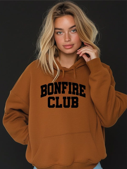 Bonfire Club Graphic Hoodie Sweatshirt