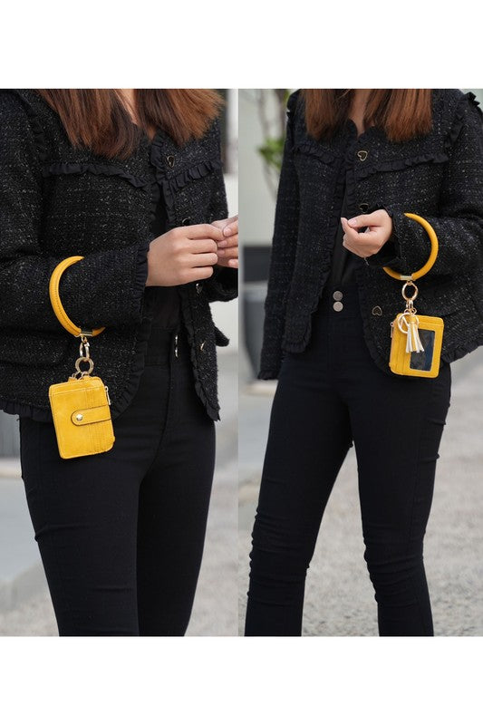 MKF Collection Vegan Leather Bracelet Keychain