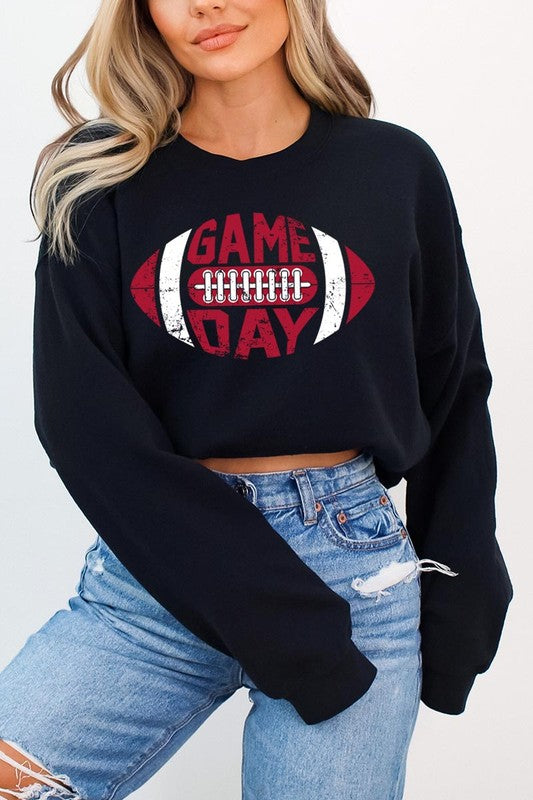 Game Day Football Graphic Fleece Sweatshirts