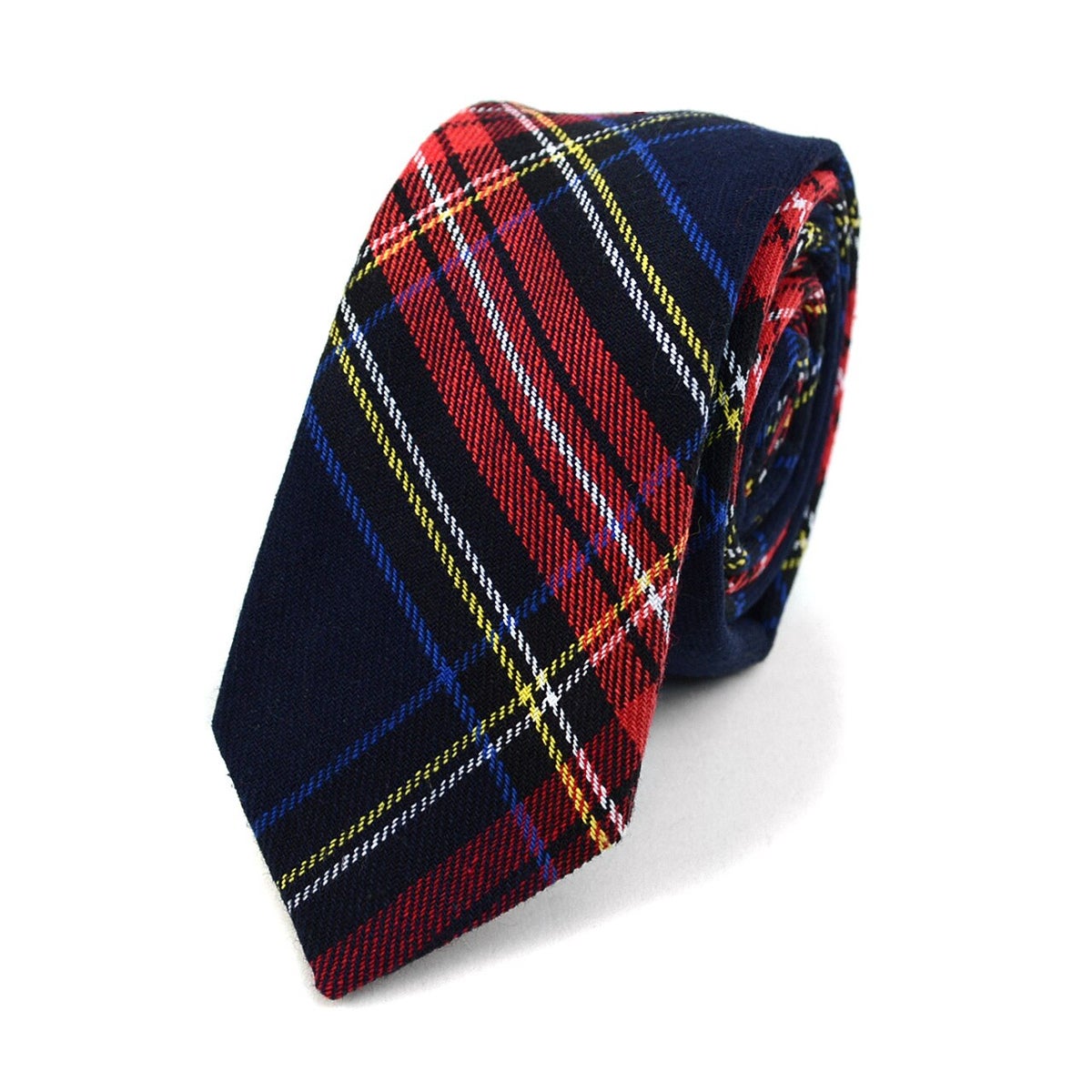 MashasCorner.com Men's Plaid Flannel 2.25" Cotton Slim Neck Tie - MCMPPW1640