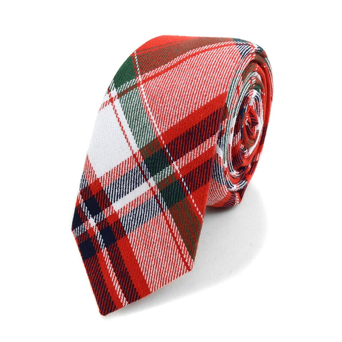 MashasCorner.com Men's Plaid Flannel 2.25" Cotton Slim Neck Tie - MCMPPW1641