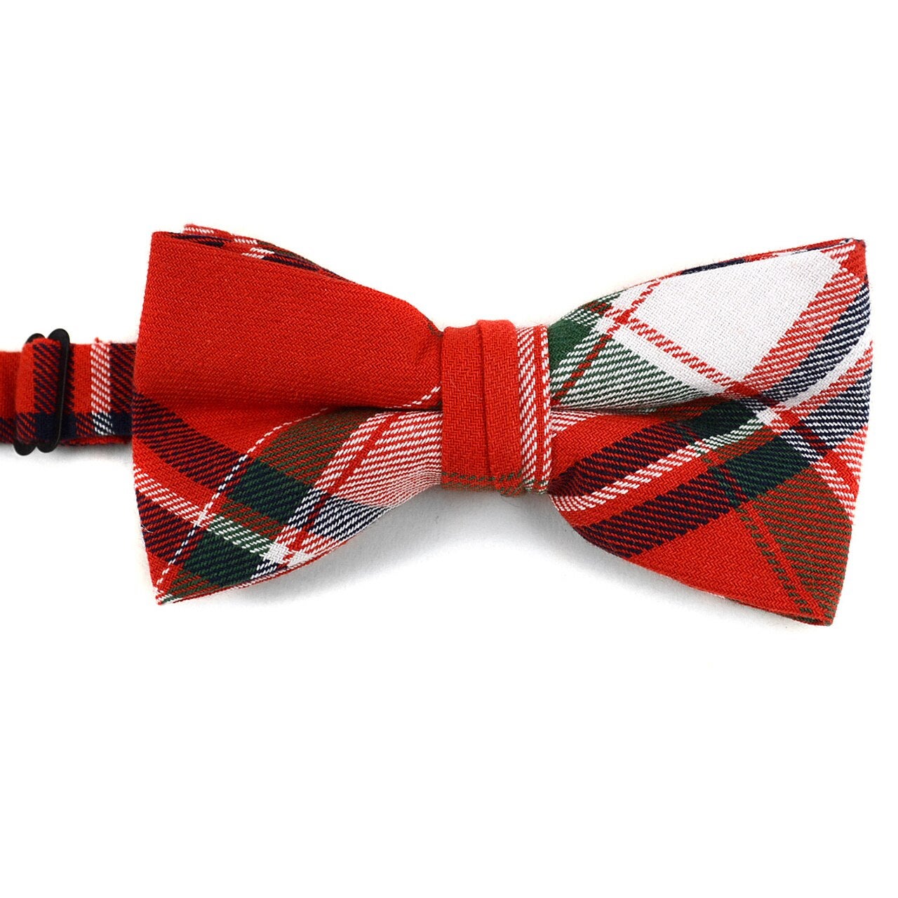 MashasCorner.com Men's Plaid Flannel Cotton Banded Bow Tie - MCNFB1641
