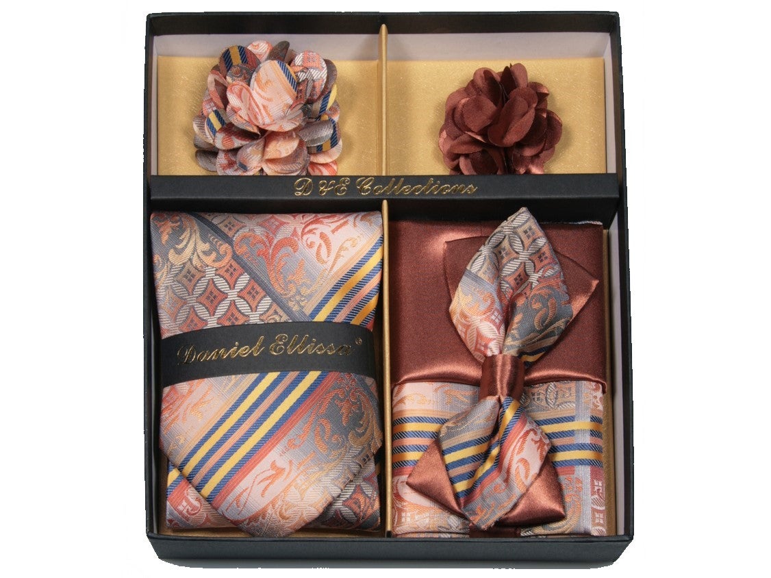 MashasCorner.com Daniel Ellissa - Copper Peach Bow & Neck Tie 6 Set - DE 114