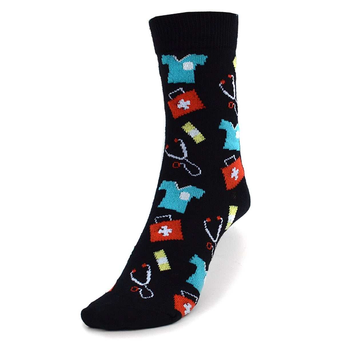 MashasCorner.com Women's Doctor/Nurse Pattern Novelty Socks MC-LNVS1748