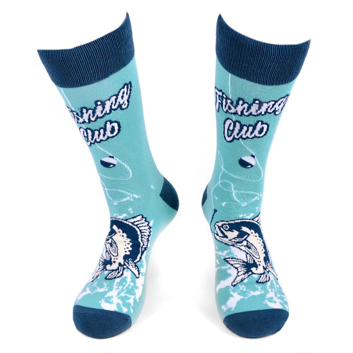 MashasCorner.com Men's Fishing Club Novelty Socks - MC-NVS19562-BL