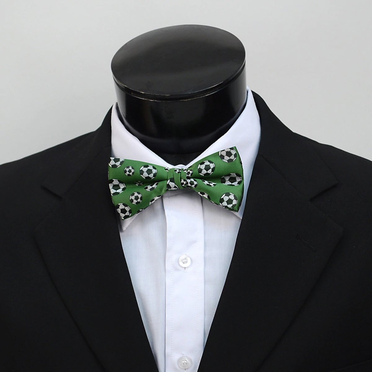 MashasCorner.com Men's Soccer Ball Self-Tie Freestyle Bow Tie Green - MCFBMP100S