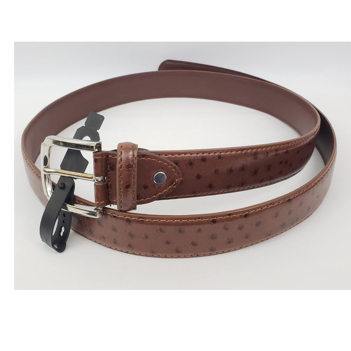 MashasCorner.com Mens Leather - Sizes 44" to 54" - Non Reversible Ostrich 1.25" Belt