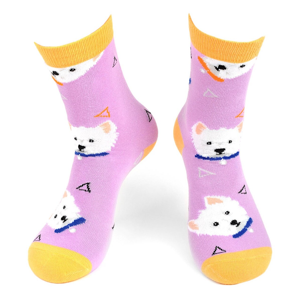 MashasCorner.com Women's Dog Novelty Socks Lavender - MCLNVS19421-LAV