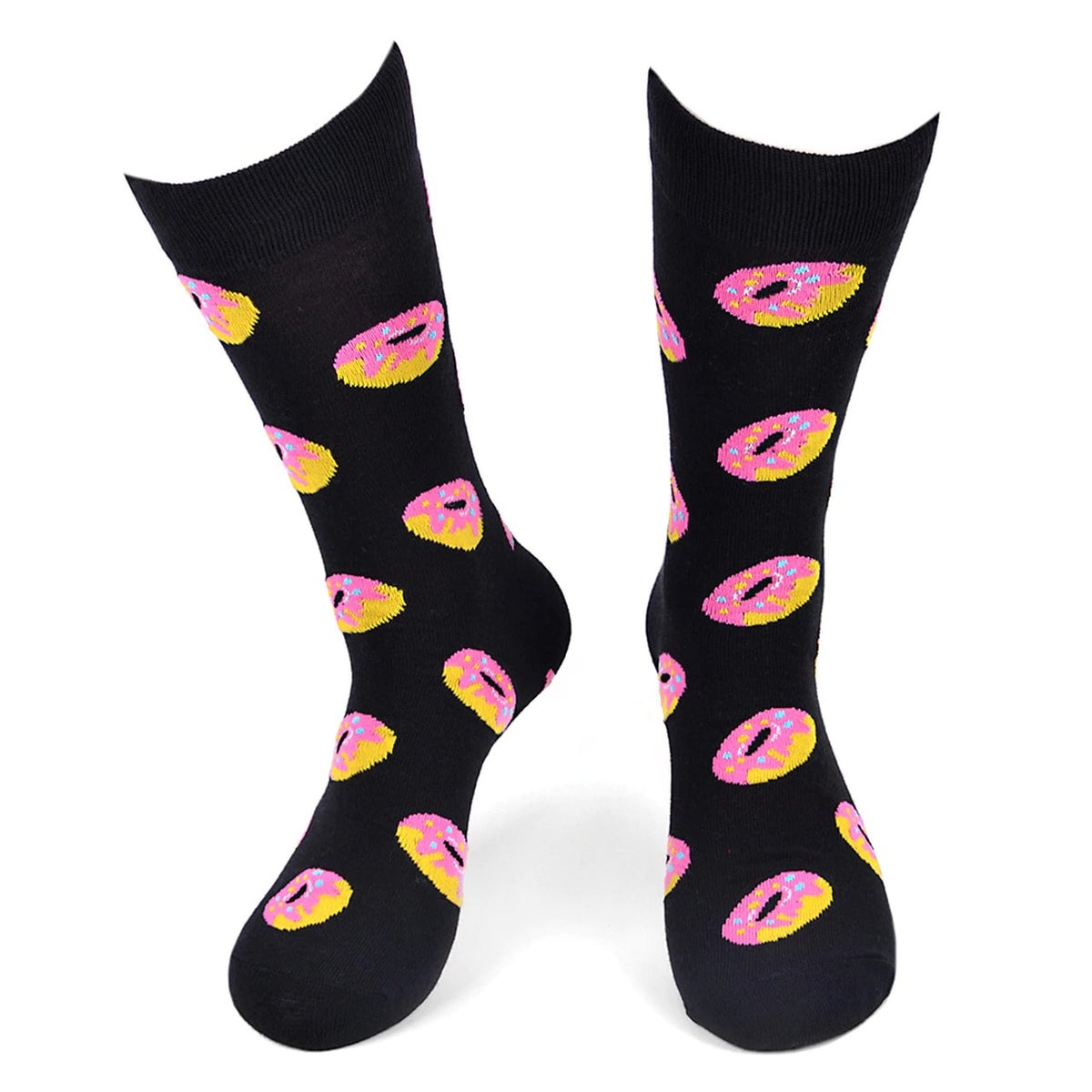 MashasCorner.com Men's Donut Novelty Socks - MCNVS1788-BK