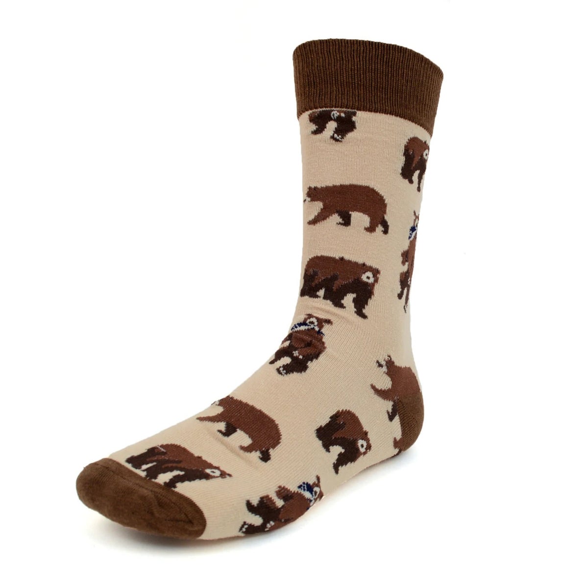 MashasCorner.com Men's Brown Bear Novelty Socks - MCNVS19377