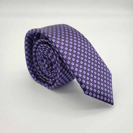 MashasCorner.com  Laurant Bennet Milano Men's Dress Suit Skinny Neck Tie  Purple 57"L 2 1/8"W