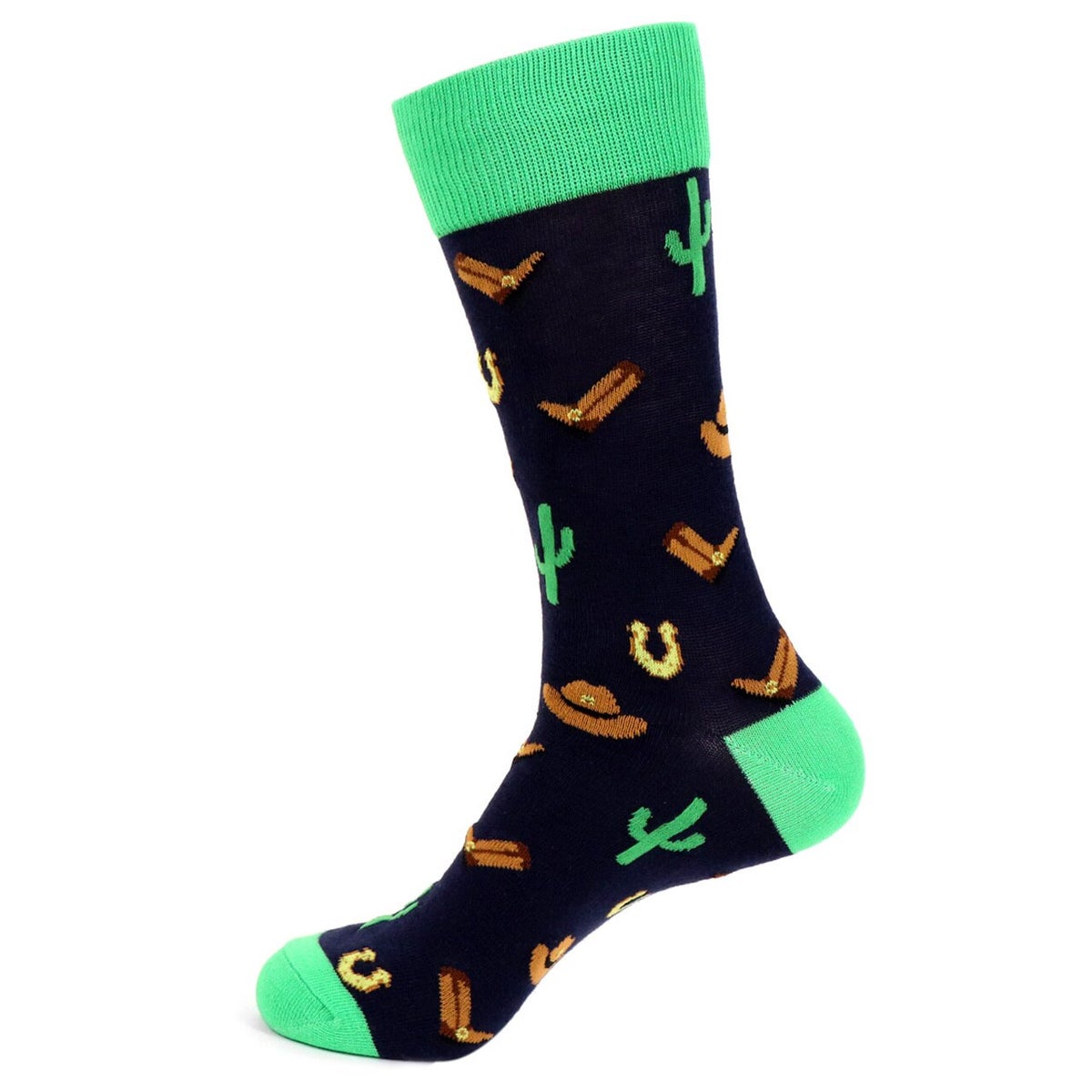 MashasCorner.com Men's Wild West Novelty Socks - MCNVS19521-BK