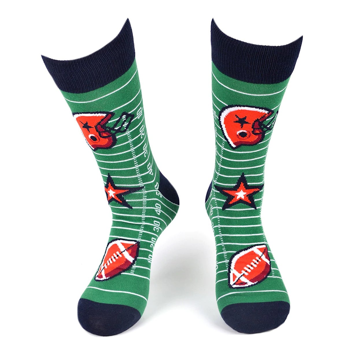 MashasCorner.com Men's Football Novelty Socks - MCNVS19575-GRN