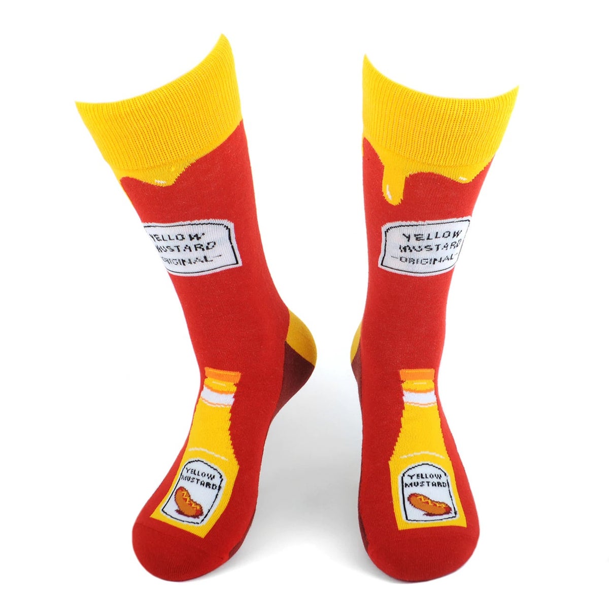 MashasCorner.com Men's Mustard Bottle Novelty Socks - MCNVS19590-OR