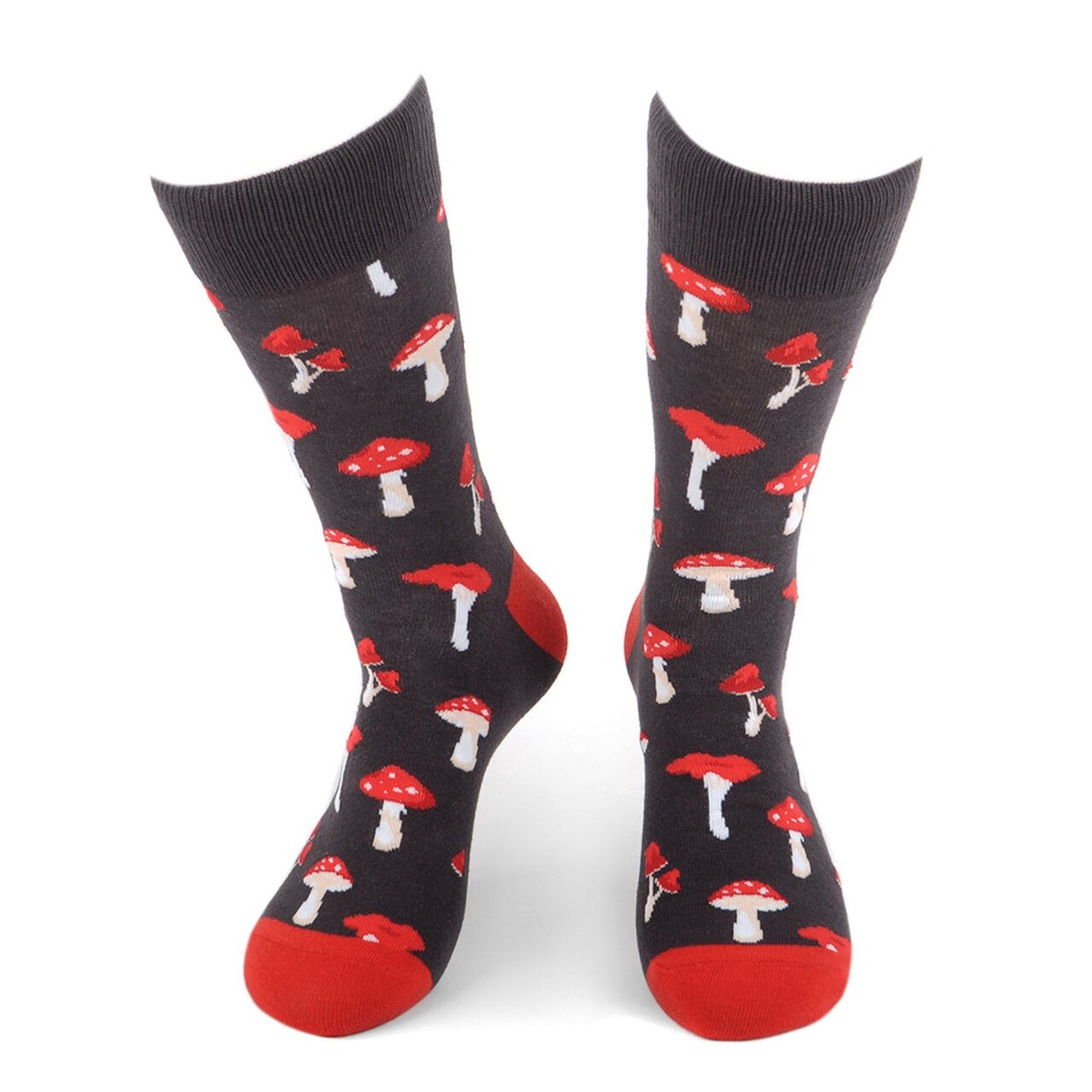 MashasCorner.com Men's Mushroom Novelty Socks - MCNVS19594-CHAR