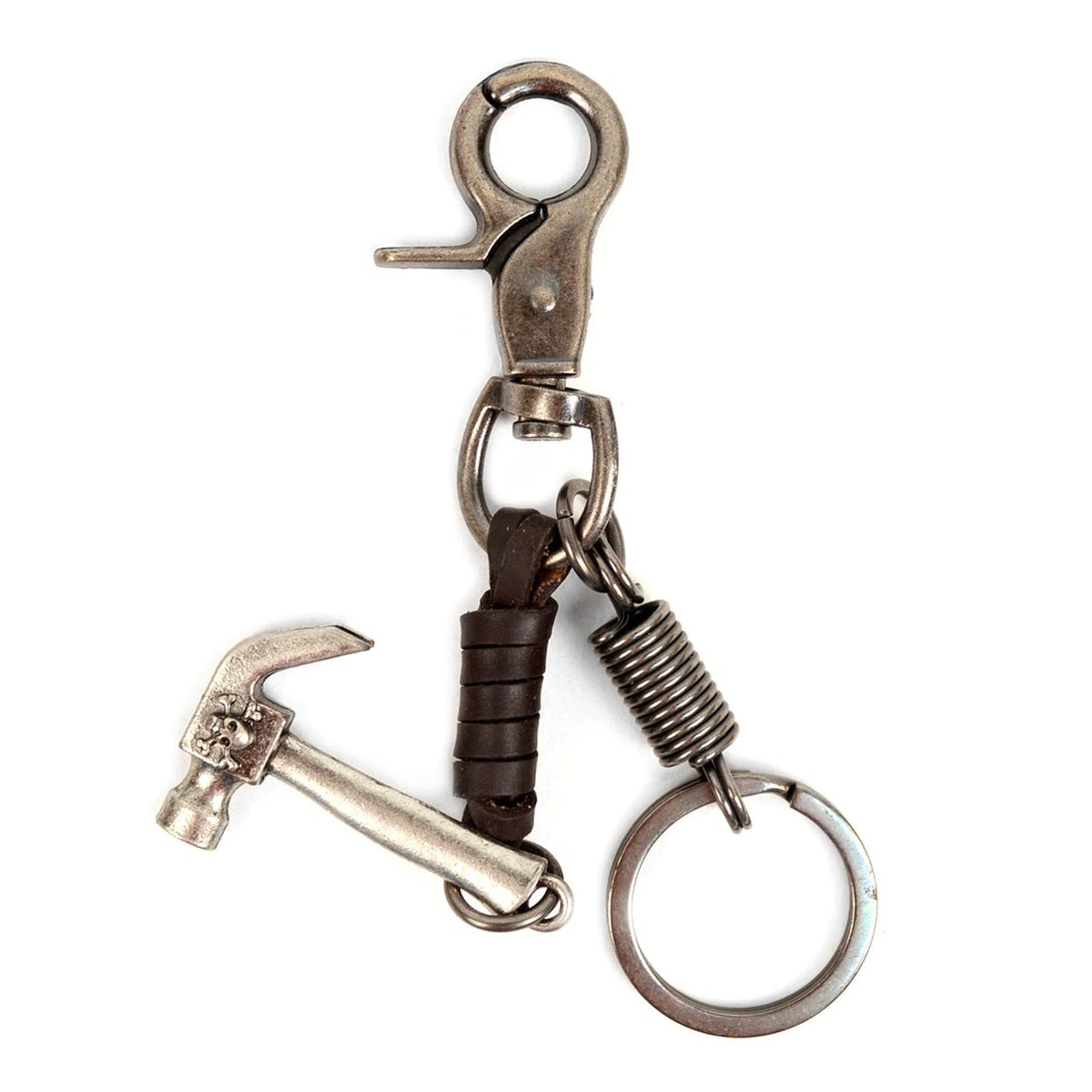 MashasCorner.com Genuine Leather and Metal Hammer Fancy Keychain - NVK1008