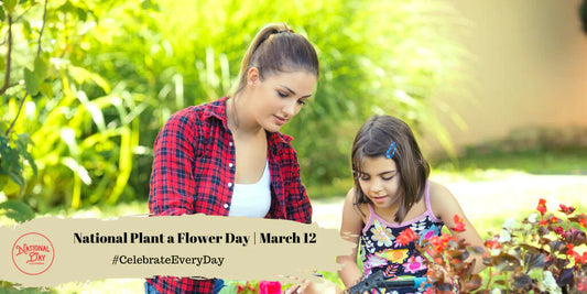 Join MashasCorner.com to Celebrate National Mario Day See more on our Blog Spring is just around the corner, and March 12th is the day to participate in National Plant a Flower Day. 