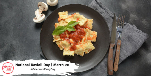 Celebrate "National Ravioli Day" with MashasCorner.com - See more on our Blog @ https://mashascorner.com/blogs/mashas-blog