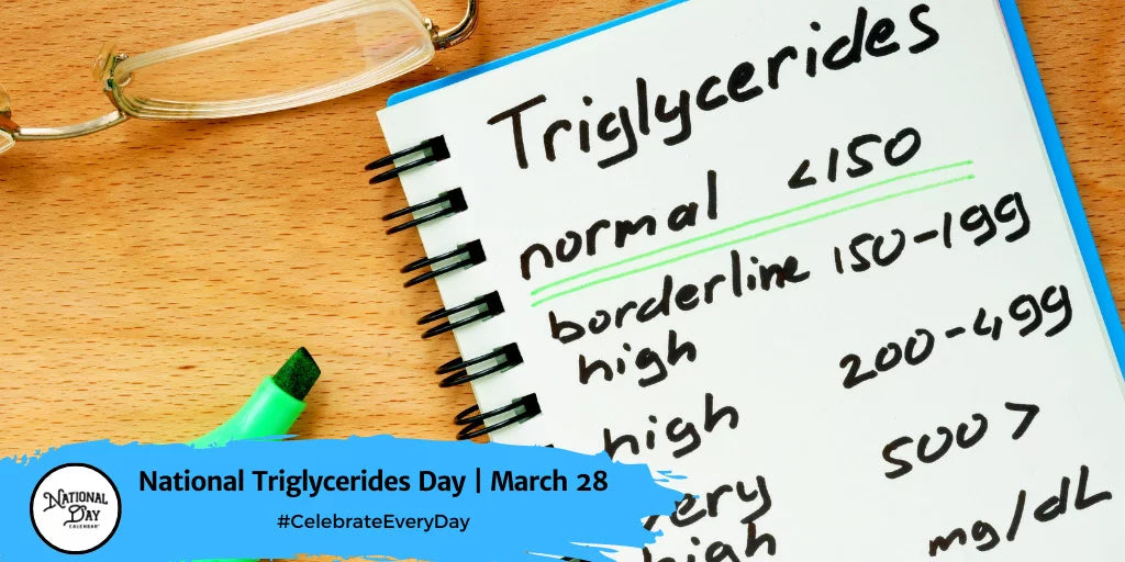 Join MashasCorner.com and Celebrate National Scribble Day - Attention all health-conscious individuals! On March 28, we celebrate National Triglycerides Day - #NationalTriglyceridesDay