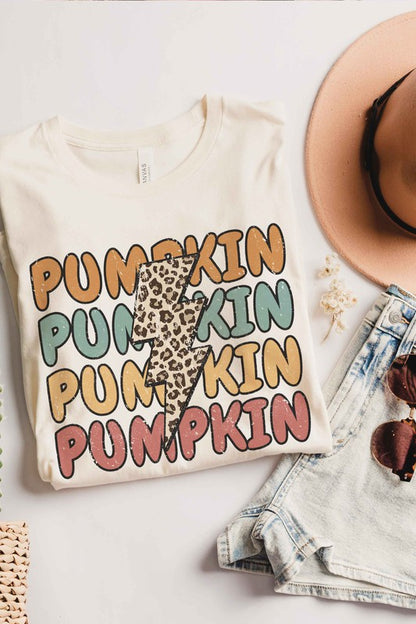 LEOPARD LIGHTNING PUMPKIN Graphic Tee