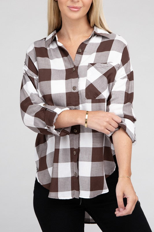 Classic Plaid Flannel Shirt