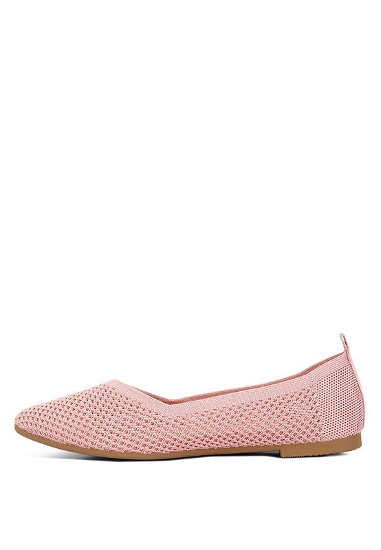 Selaris Fly Knit Slip On Ballerinas