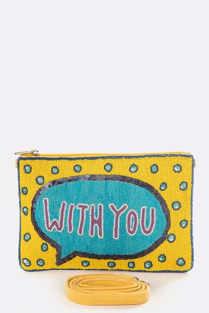 WITH YOU Seed Beads Iconic Crossbody Convertible