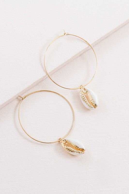 By the Shore Hoop Earrings - 14K