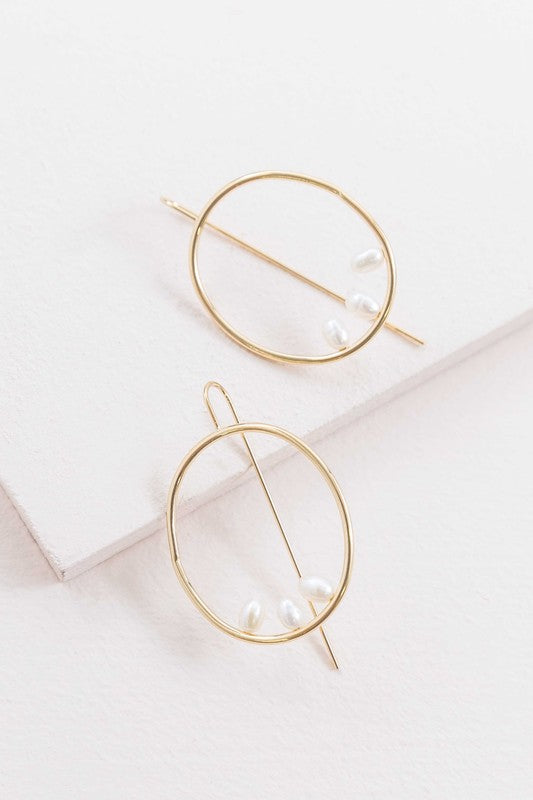 Right on Time Hook Earrings - 14K