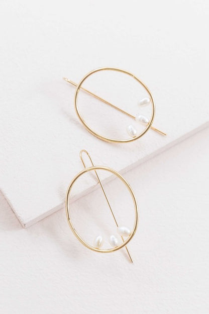 Right on Time Hook Earrings - 14K