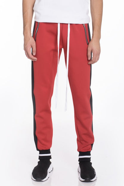 Weiv Mens Heavy Weight Single Stripe Jogger