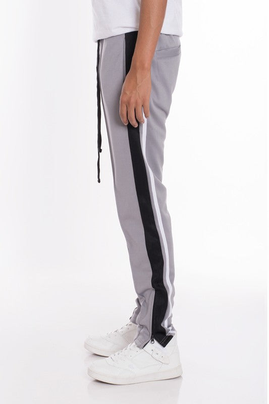 STRIPES TRICOT TAPERED PANTS