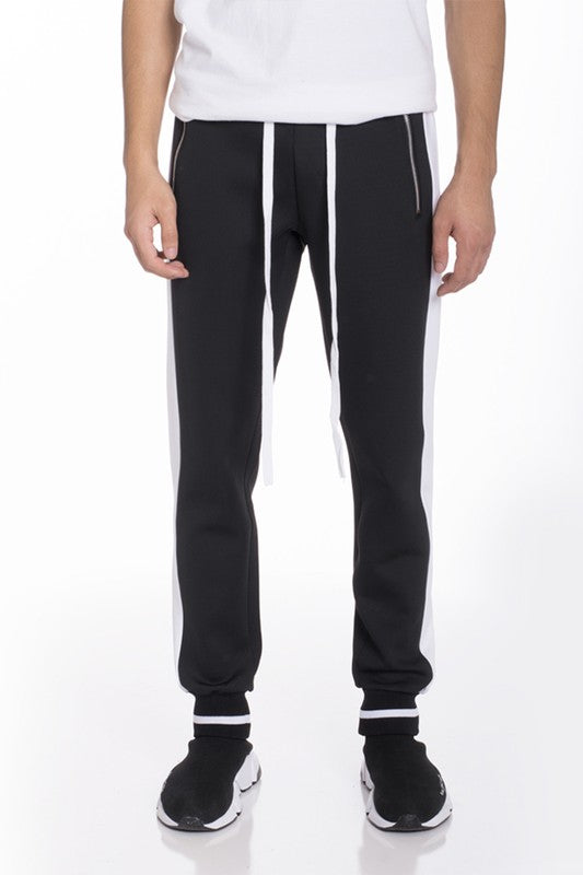 Weiv Mens Heavy Weight Single Stripe Jogger