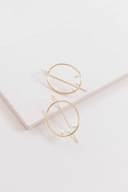 Right on Time Hook Earrings - 14K