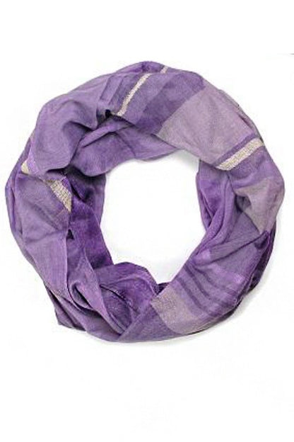 Mix Stripes Large Cotton Fashion Infinity Scarf