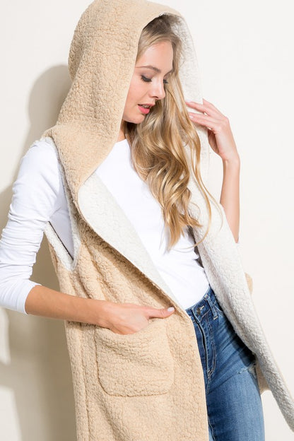 PLUS SHERPA LONG VEST