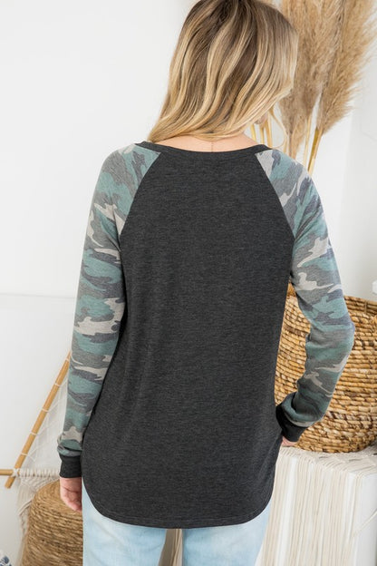 PLUS CAMOUFLAGE MIX SWEATSHIRTS