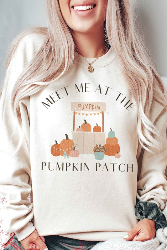 MEET ME AT THE PUMPKIN PATCH Graphic Sweatshirt