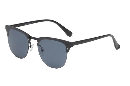 Classic Half Frame Round Fashion Sunglasses