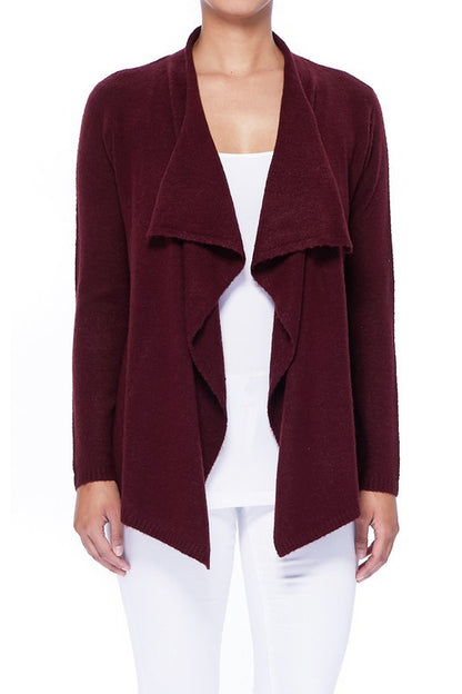 Draped Stylish Cape Sweater Cardigan