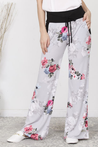 Floral Drawstring Pants