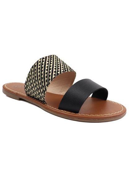 Two Band Slide Sandal