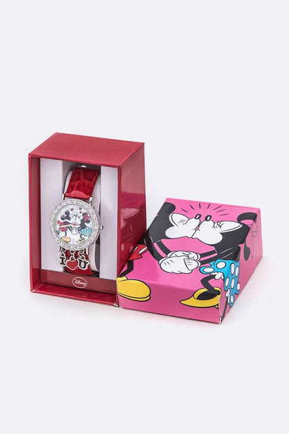 Kisses Mickey Minnie Disney Watch Gift Set